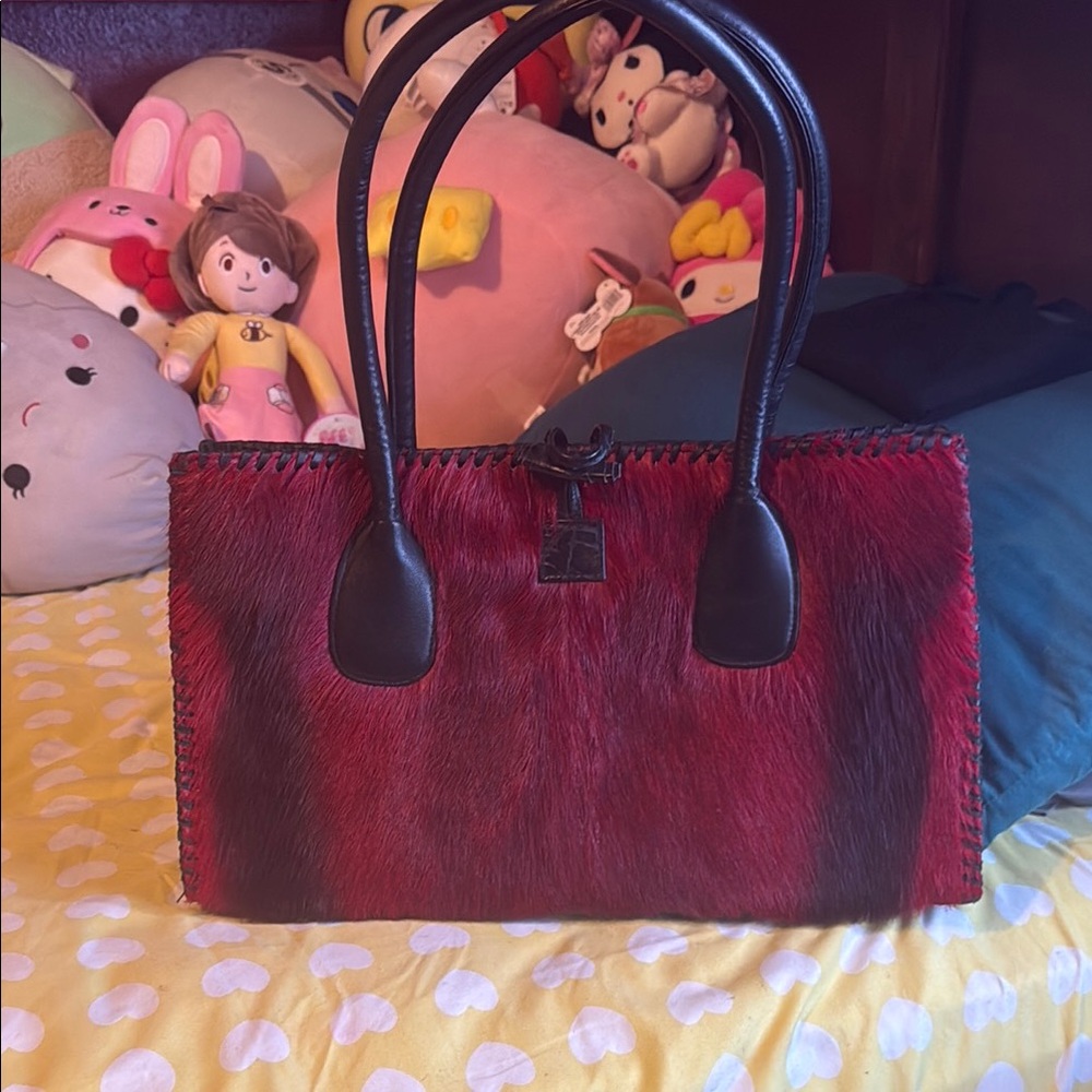 Juan Antonio Antelope fur with crocodile leather on other side
